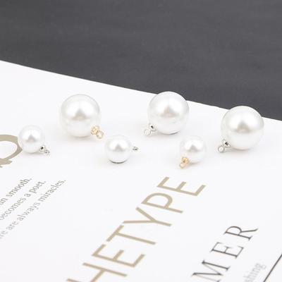 10PCS Handmade Artificial Pearl ABS DIY Dangle Earrings Pendant Trendy Imitation Pearl  Women
