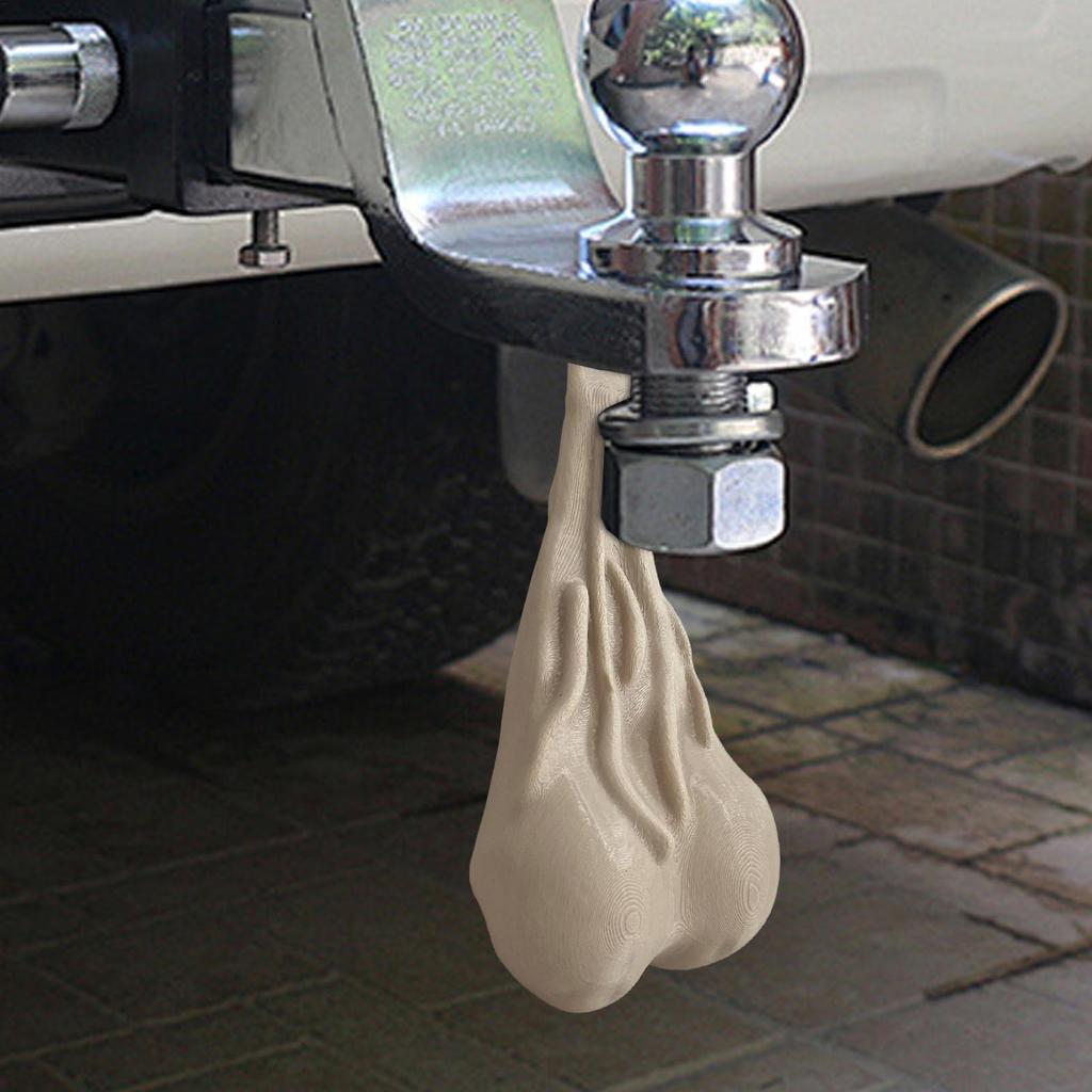 ABS Truck Balls Nuts Decorative Bumper Ornaments Funny Prank Gag Automotive Vehicle Decoration Accessories For Truck SUV