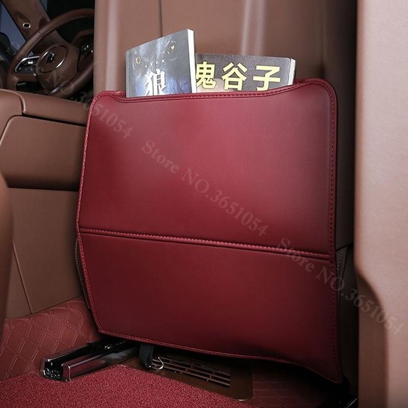For Great Wall Tank 700 2025-2026 Car Leather Seat Back Kick Pad Rear Row Seat Protector Scratch Dirt Resistant Anti Kick Pad