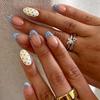 30Pcs Sweet Pink French Tip Press On Nails With Polka Dots Bows And Cherries Cute Fake Nails Gift For Girls And Friends