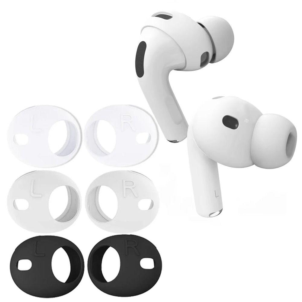 Soft Silicone Ear Tips Anti-Scratch Ultra Thin Earbuds Protective Cover Replacement Non-slip Ear Cover for AirPods Pro 3