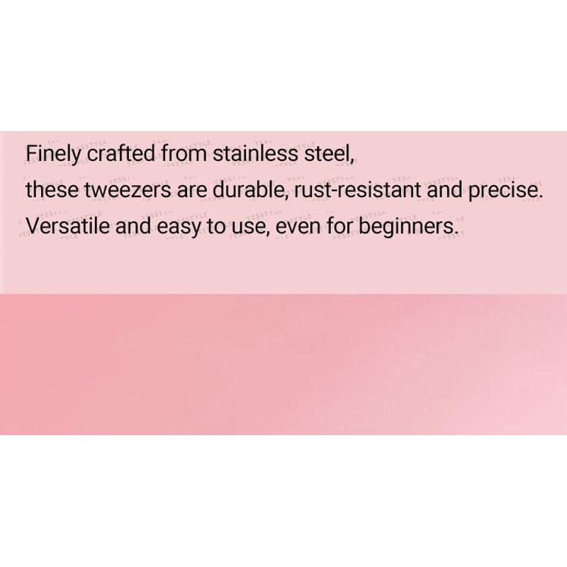 Jesireca - Stainless Steel False Eyelashes Tweezers