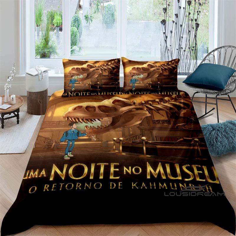 

Movie Night At The Museum Duvet and Pillowcase Set, Children s Bedding Set, Bedroom Decoration Holiday Gift. 135x200cm