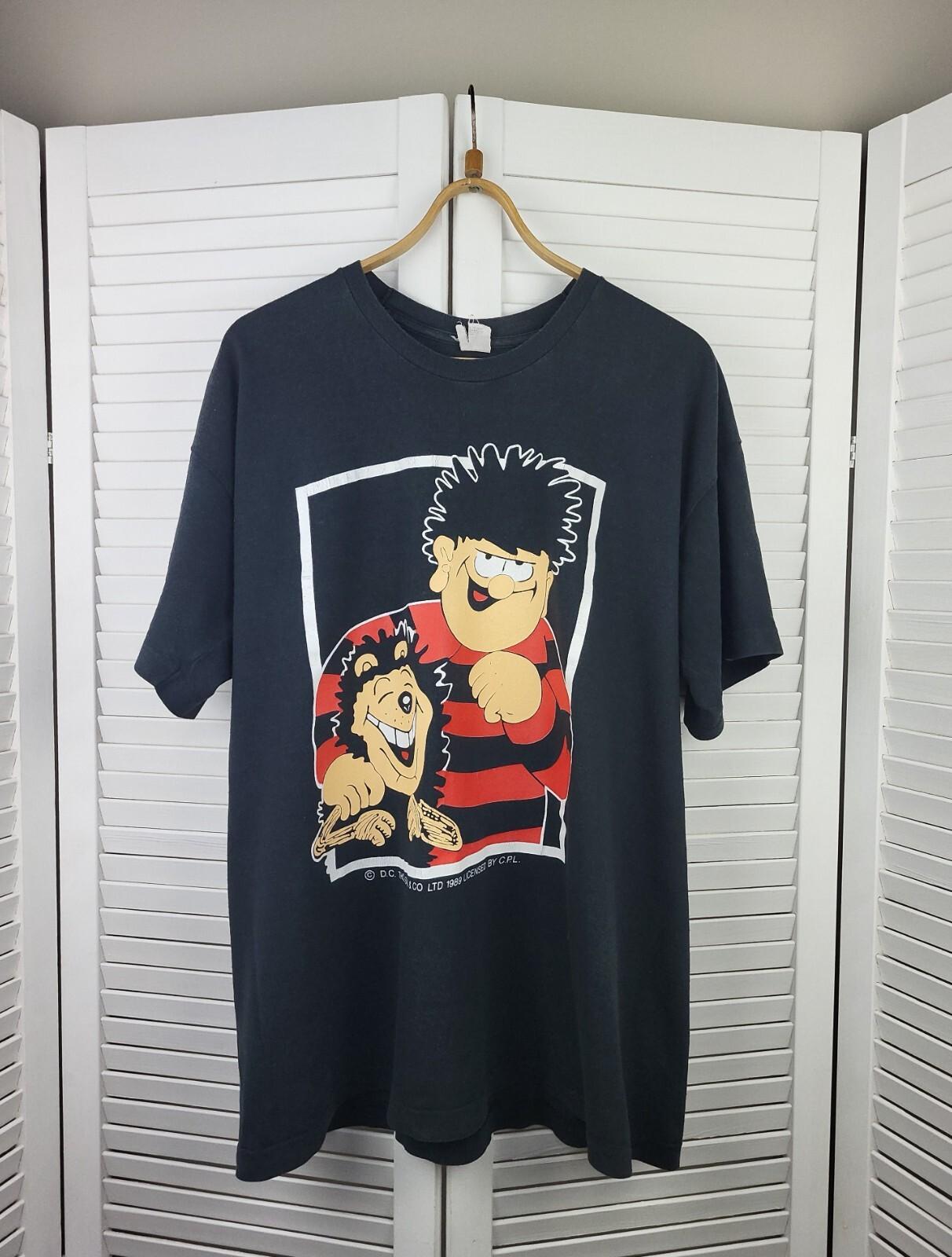 Vintage Dennis the Menace & Gnasher T-Shirt, The Beano, D.C. Thomson XL
