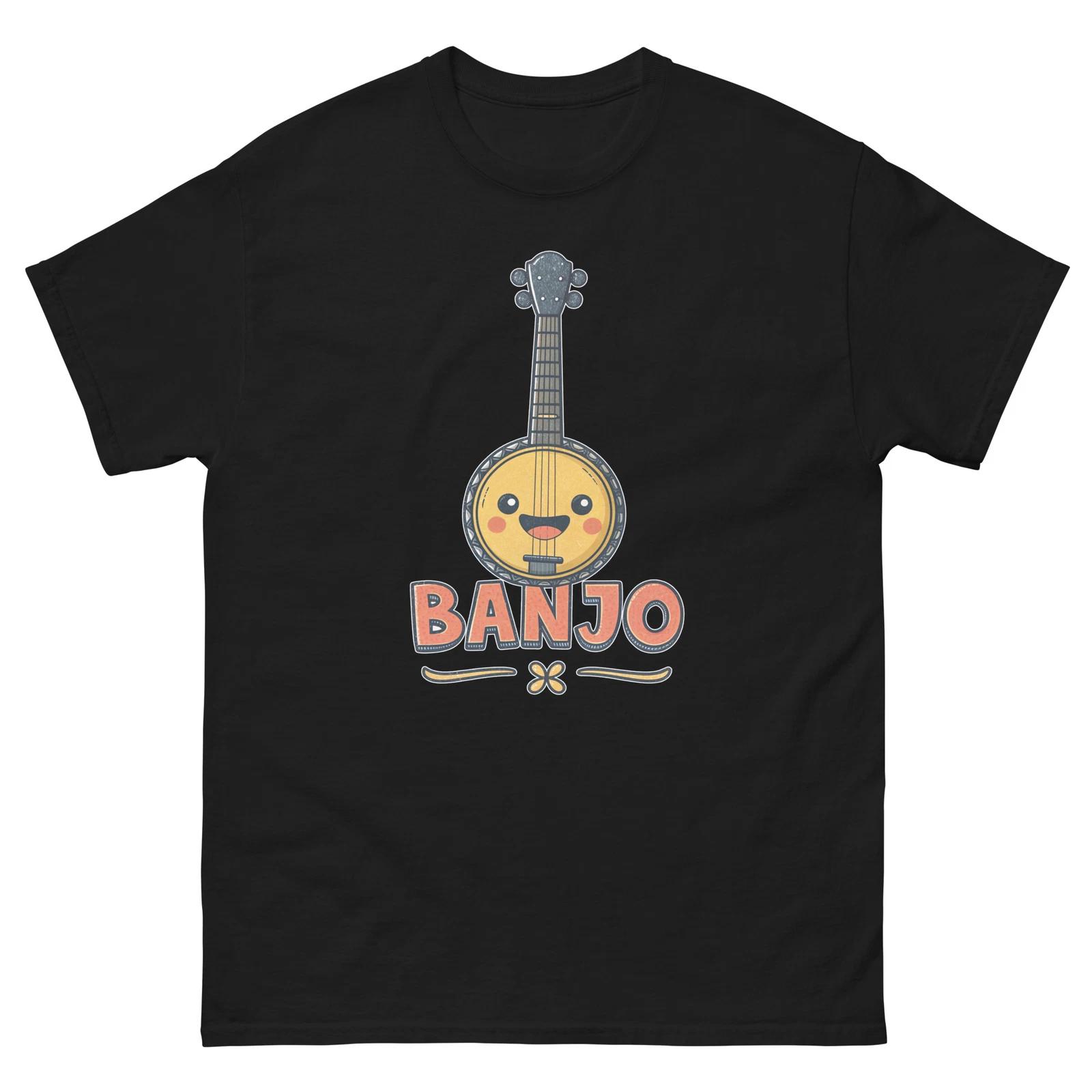 Banjo Musical Instrument Illustration T-Shirt S