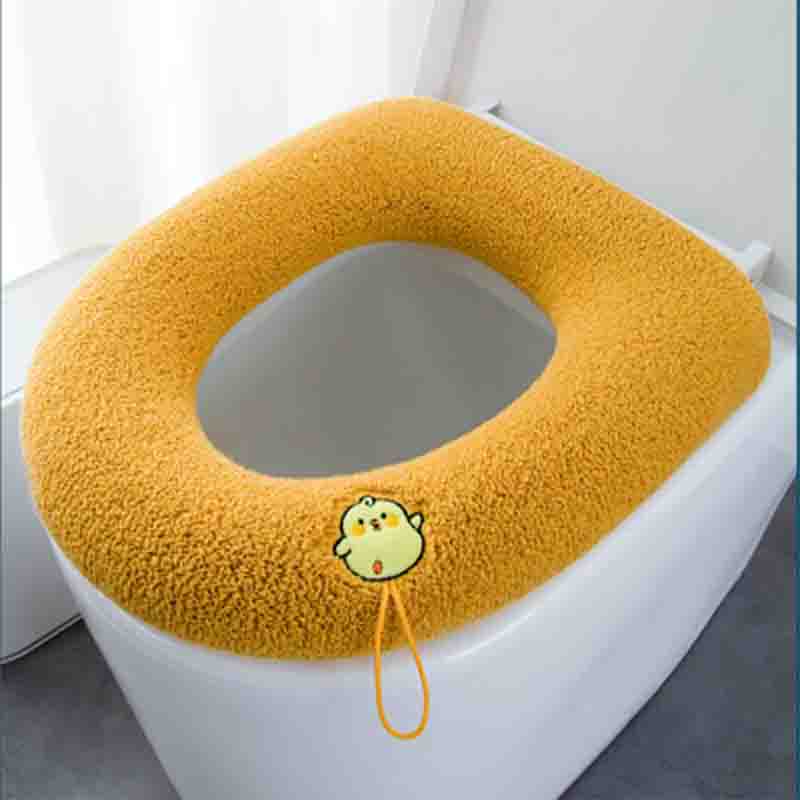 Haushalts-Toilettensitzkissen Vier Jahreszeiten Universal mit Griff Toilettenkissen Wintervergrößerung Toilettenkissen Verdickter Toilettenbezug