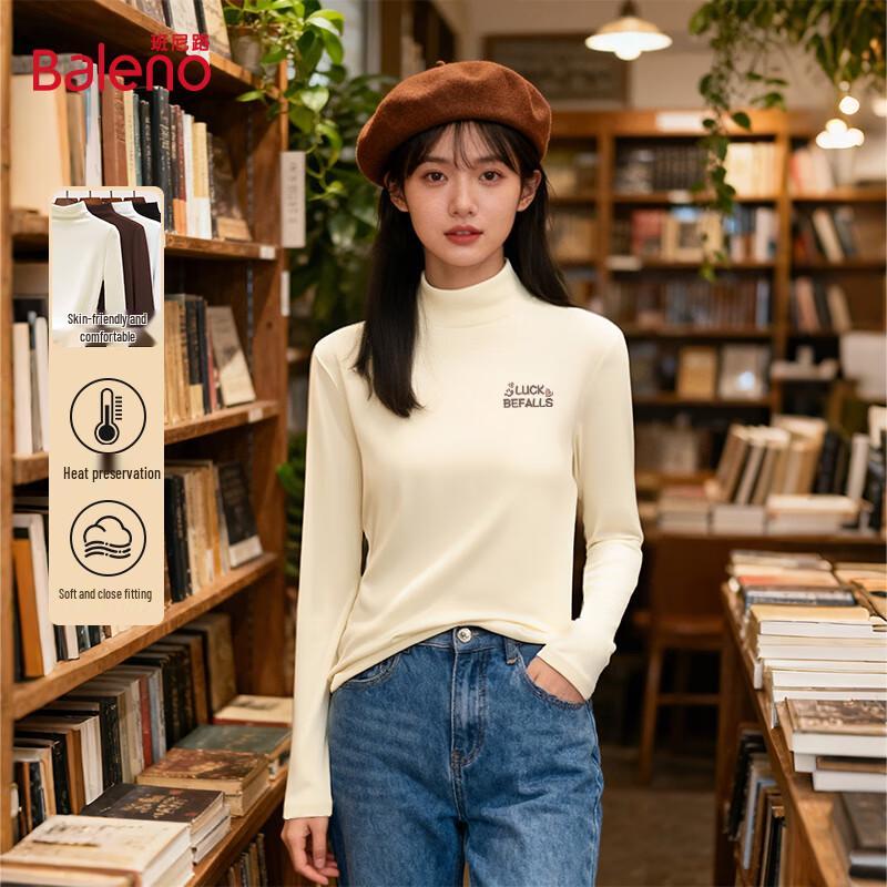 

Baleno Women s Thermal Fleece Half-High Collar Base Layer Top L