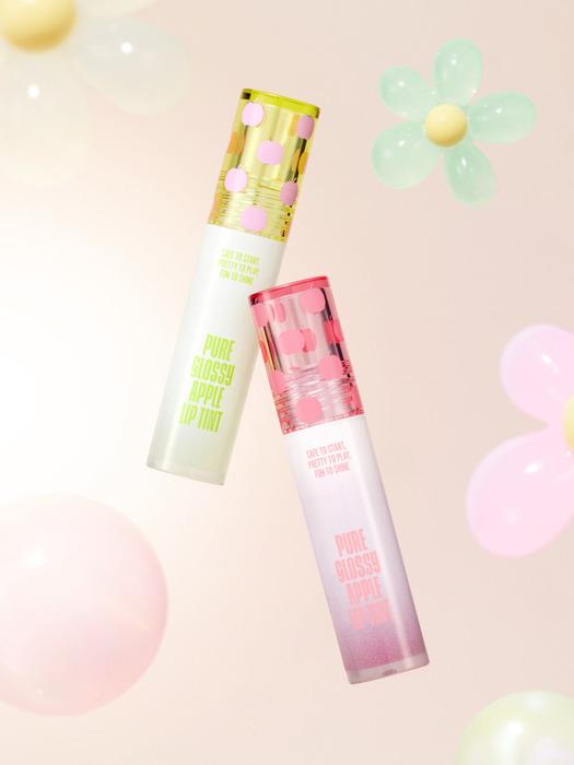 THE PRETTY PETITE Glossy Apple Lip Tint 2-piece set