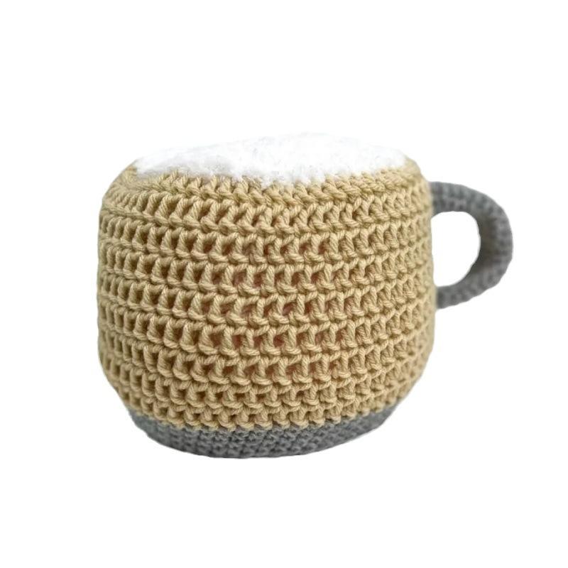 Nová čistě ručně pletená barevná dopaminová pruhovaná rybářská čepice jarní a podzimní módní čepice