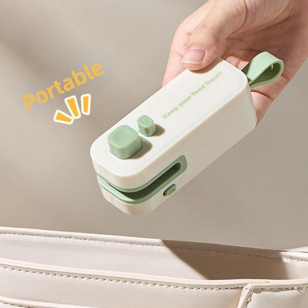 2 in 1 Heat Sealer Mini Plastic Bag Sealer Kitchen Gadget Snack Sealing Machine Travel
