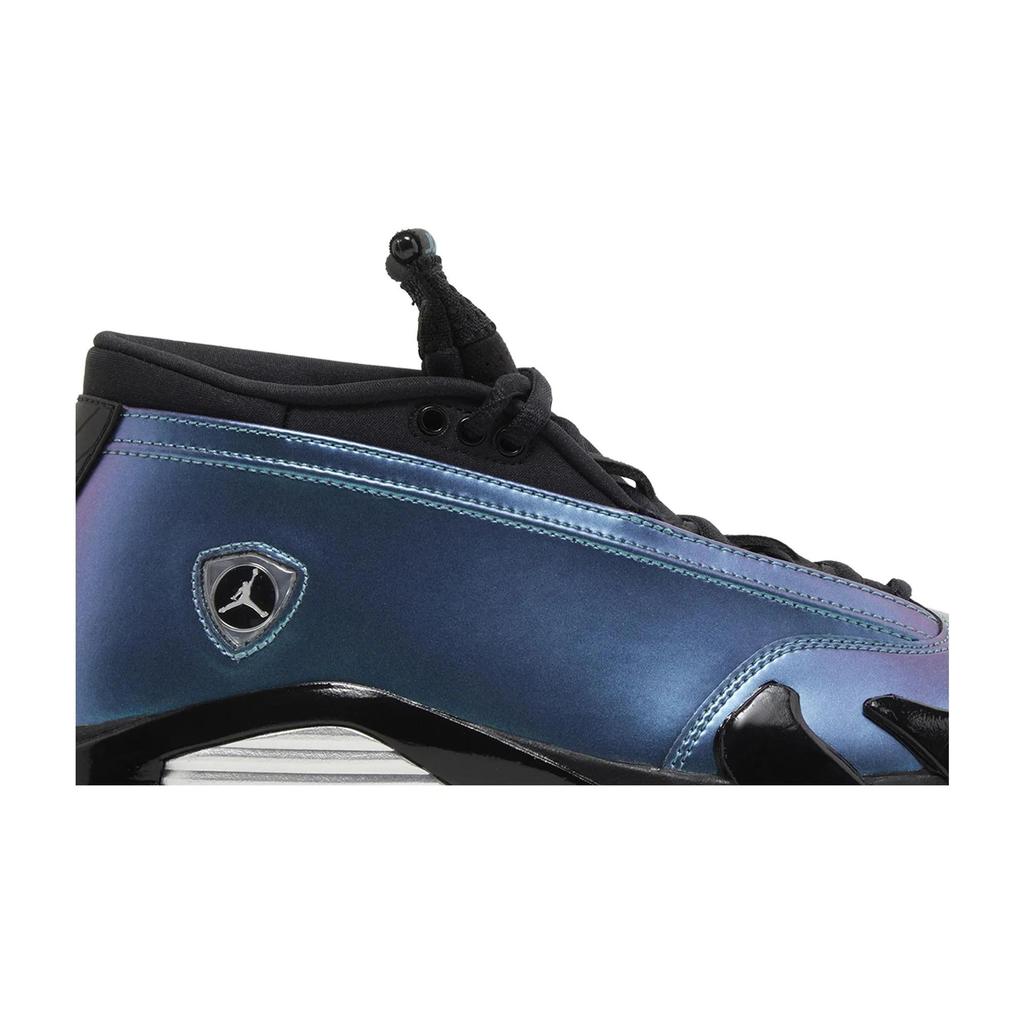 Womens Air Jordan 14 Retro Low 'Love Letter' (women's sizes) Mineral Teal / Metallic Silver / Black Vintage Basketball Shoes DH4121 300