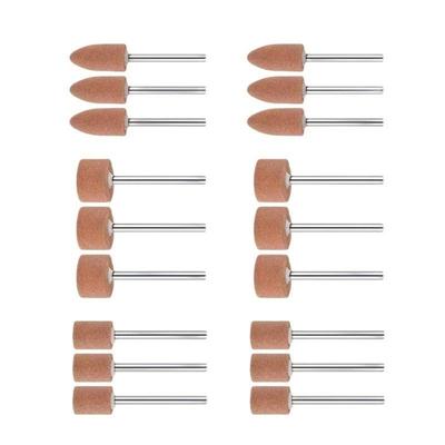 Aluminum Oxide Grinding Head Set For Carving Polishing Metal Shank Rotary Tool Accessories With High Durability And Stability