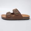 New Summer Pvc Buckle Leather Sandals Boken Flat-bottomed Cool Slippers Women's Half Slippers Thick-soled Outer Wear
