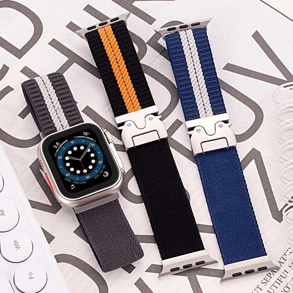 Braided Band For Apple Watch 10 Straps 40mm 44mm 46mm 42mm 49mm 45mm 41mm 38mm Bracelet IWatch Series 10 SE 9 8 7 6 Ultra2 Bands