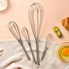 Multifunctional Rotary Manual Egg Beater Mixer Mini Kitchen Egg Whisk Bake Tool Egg Agitator Stainless Steel Eco-Friendly