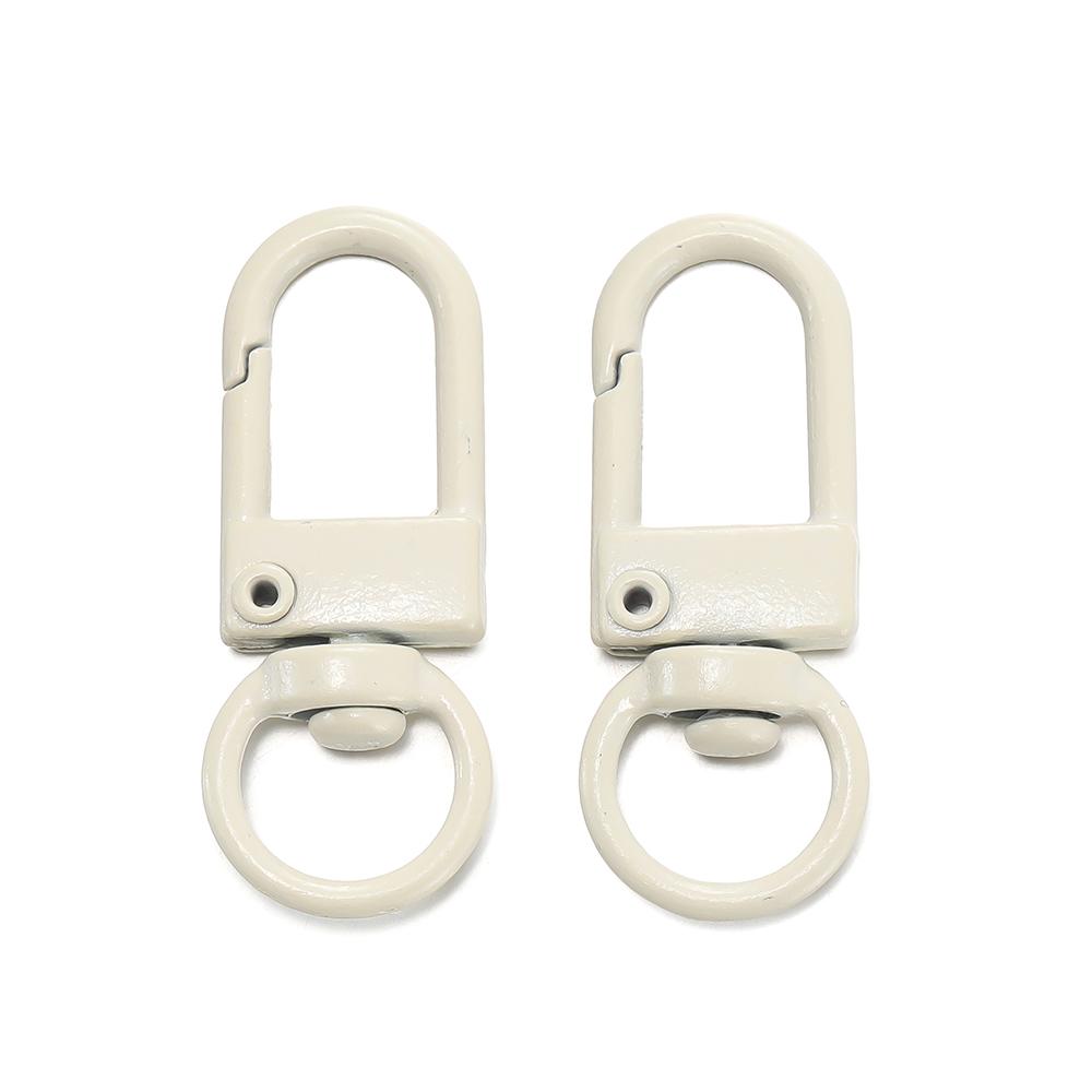 

10Pcs/Lot Colorful Alloy Snap Lobster Clasp Hooks Keychain Findings for DIY Key Chain Necklace Bracelet Supplies Wholesale 13x33mm