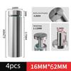 2/4 Pezzi Fissaggi per Vetro 16/19/25/40 mm Acciaio Inossidabile Acrilico Supporti per Pubblicità Viti per Fissaggio Cartelloni Segnaletici Ferramenta