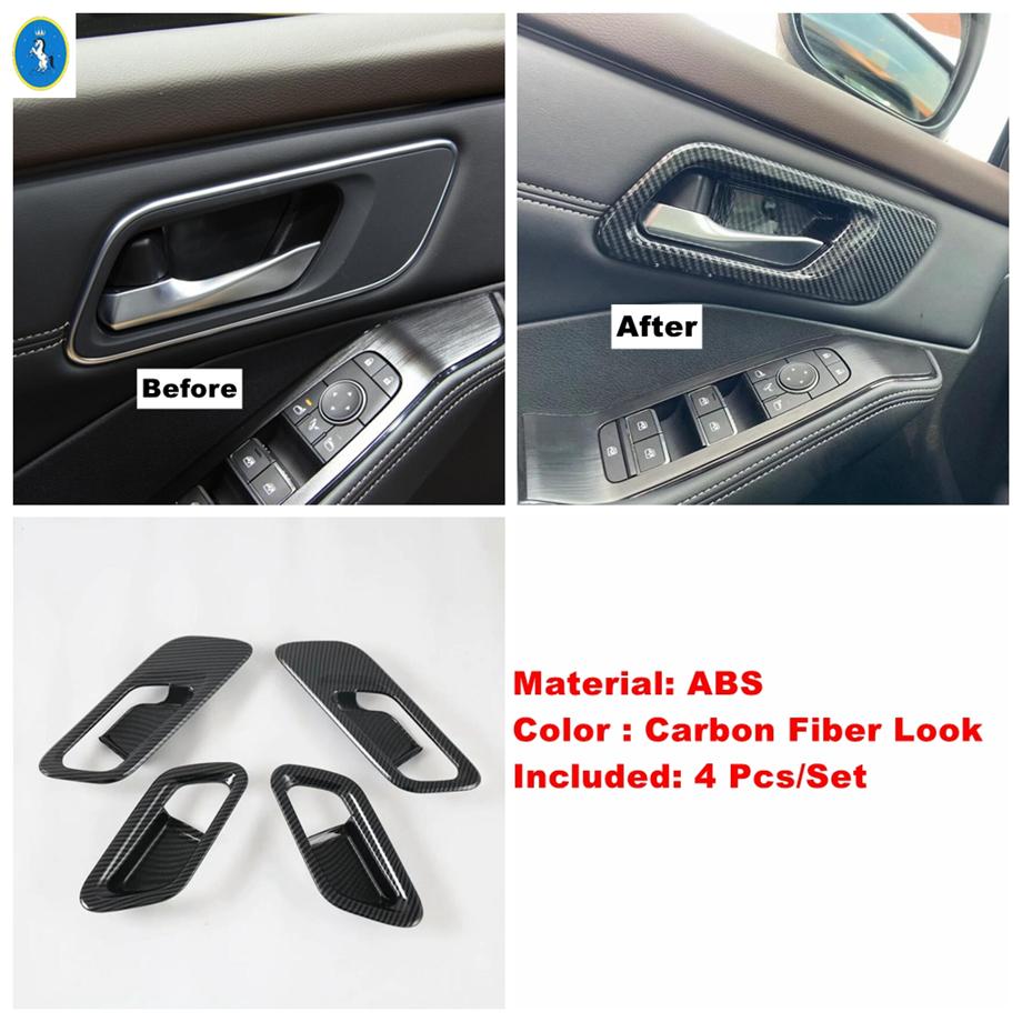 For Nissan X-Trail X Trail / Rogue T33  - 2025 Carbon Fiber Car Window Glass Lift / Gear Shift Box Cover Trim Accessories