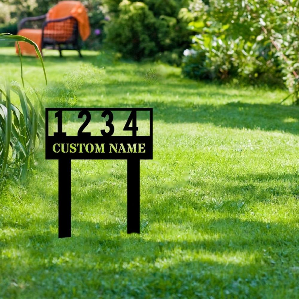 Distinctive Custom Metal Sign for Patio Garden Sturdy Lawn Ornament Prime Gift