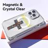 Fashion God Cross Phone Case For iPhone 17 16 15 14 13 12 Pro Max Plus With Magnetic Crystal Clear Case Wireless Charge