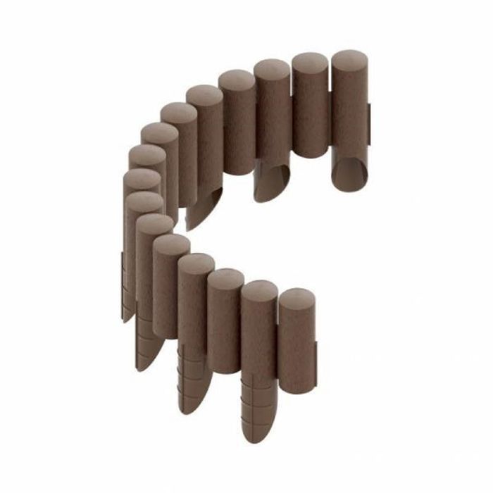 Garden Edging - ICH-ZAPFE.DE - Plastic - Brown - 2.3m X 25.5cm