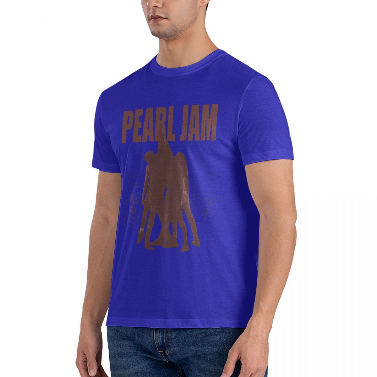 ZheXiong TEE T-shirt Muziek Pearls Jam Heren Oversized T-shirt Mode Casual Korte Mouw T-shirt Vintage Katoenen T-shirts 4XL