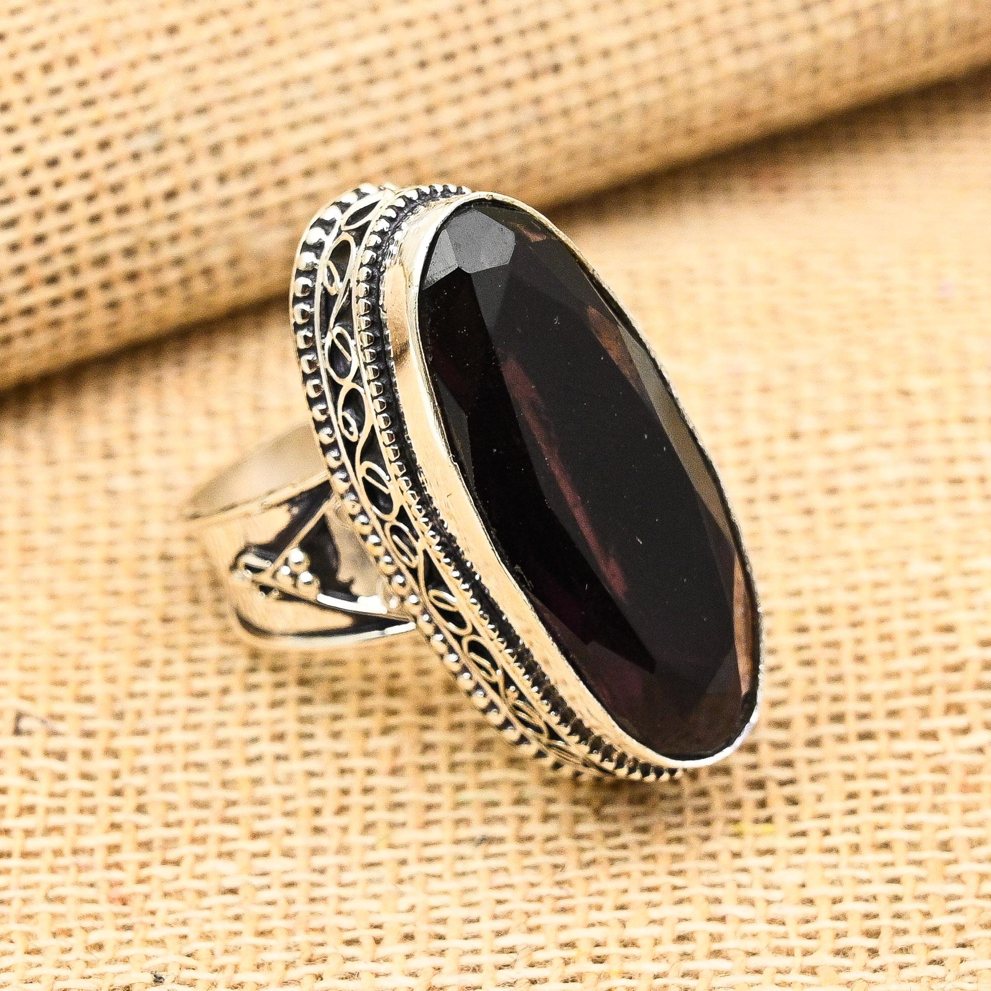 

Драгоценный камень аметист, твердое кольцо из стерлингового серебра 925 пробы, антикварное ювелирное изделие ручной работы, подарок для матери 12 фиолетовый