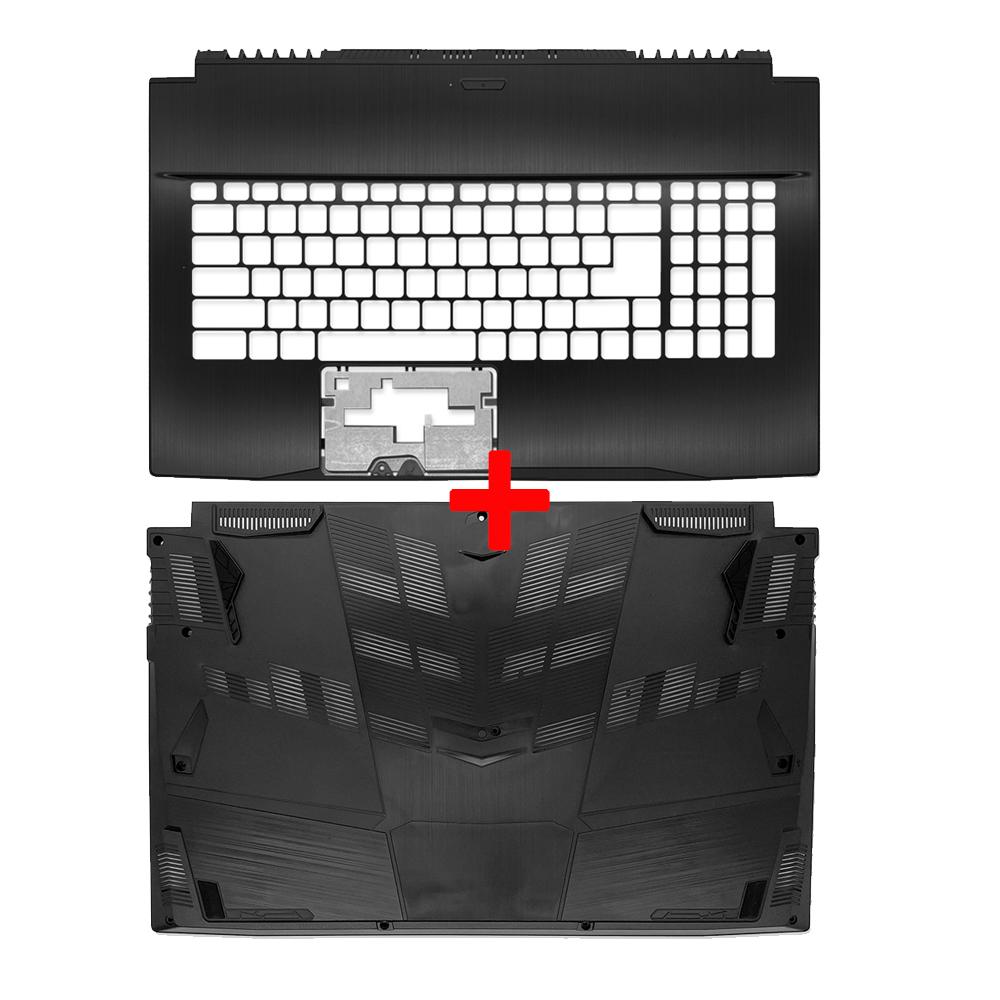 Oberer Deckel für MSI GF75 MS-17F1 17F2 17F3 17F4 17F5 Bildschirmrückseite Blende Handballenauflage Untere Schale Rahmen Scharnier Oberer unterer Deckel