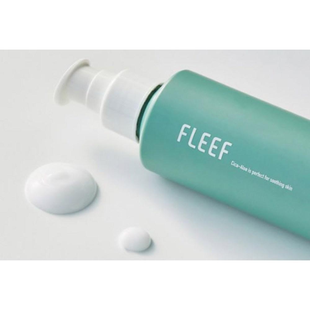 FLEEF Cica Aloe Skin Care Ampoule Skin Toner 200ml + Calming All-in-One 200ml + Cleansing Gel Foam 50ml Calming Gift Set, 1 set