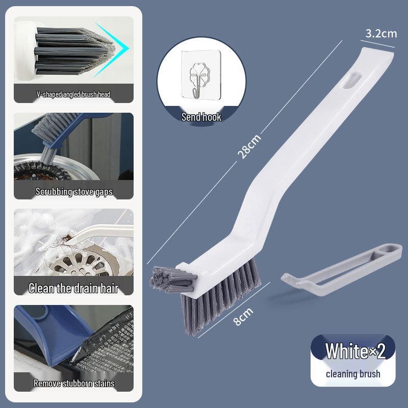 Multifunctional Crevice and Floor Scrubbing Brush for Kitchen and Bathroom