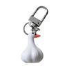 Unique Shape Keyring Garlic Shape Keychain Stylish Bag Decoration Backpack Charm Pendant Multifuntional Key Holder