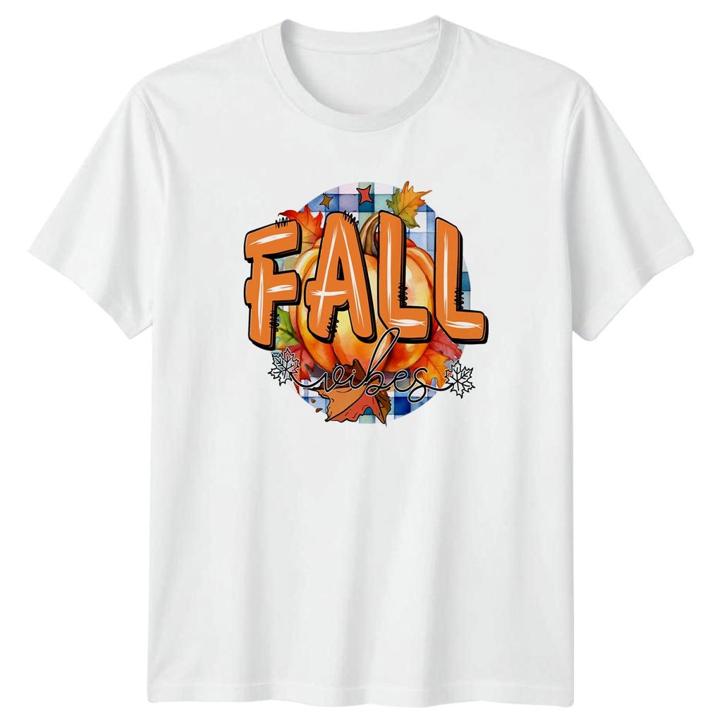 Fall Vibes TShirt Pumpkin Autumn Thanksgiving Gift For Him And Her