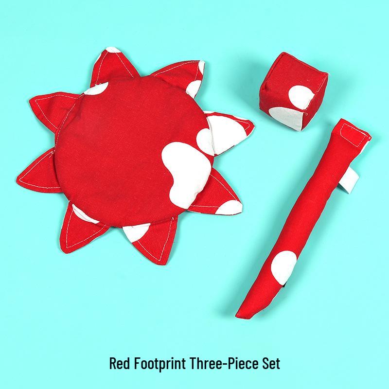 Soft Fabric Flying Disc Set for Kids - Handmade, Safe, Outdoor Play with Tail