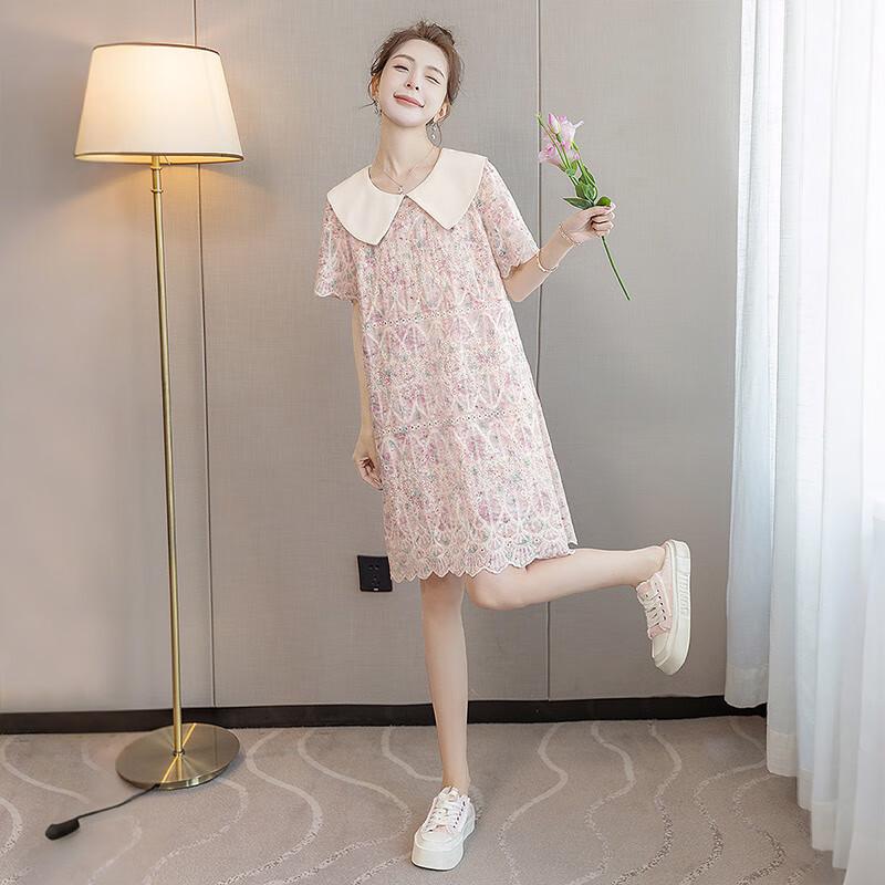 Silkbay Lace Dolly Collar A-Line Short Dress S
