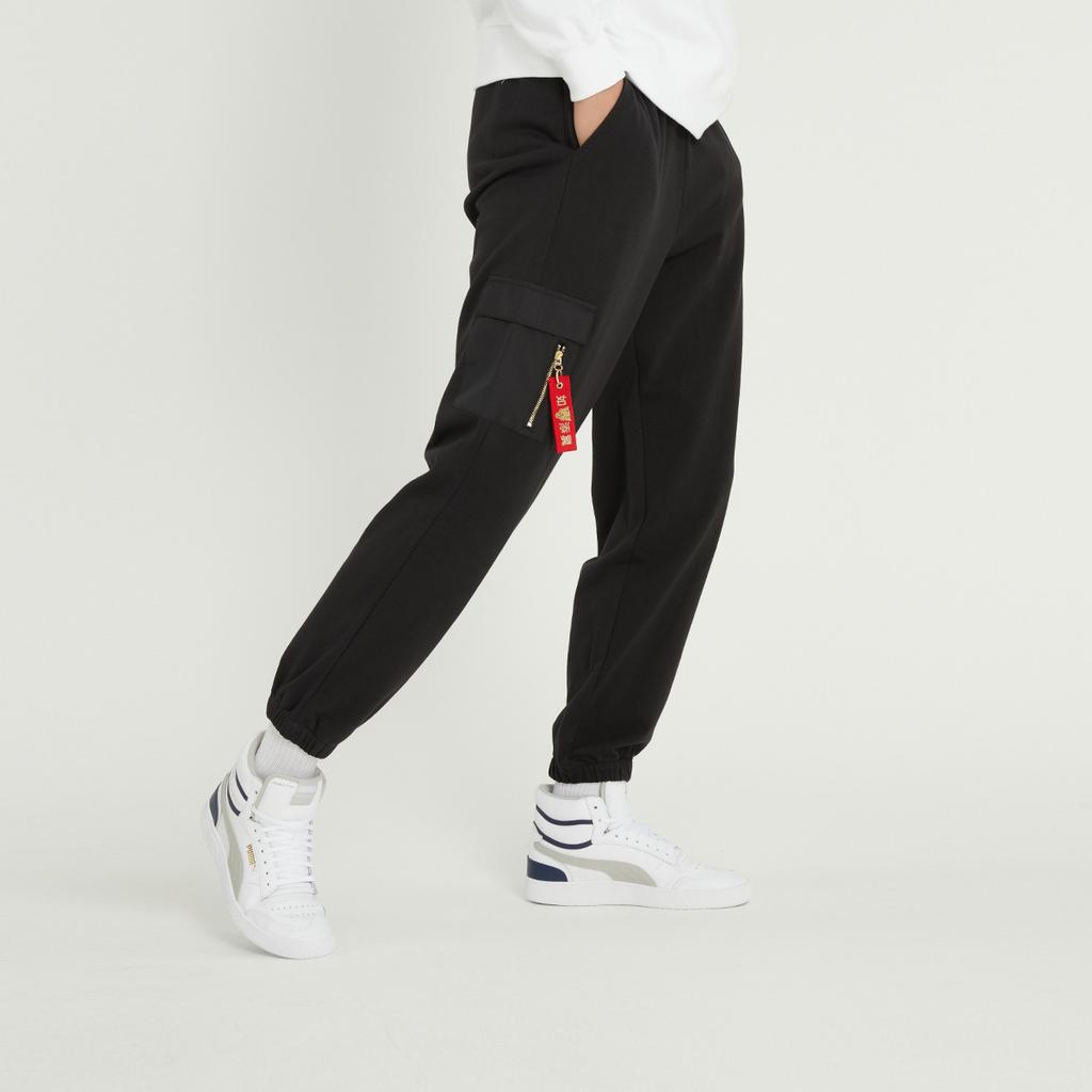 Puma תחתונים לגברים עם שרוך שרוך בצבע אחיד שחור 536575-01