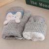 Thicken Mittens For Children Kids Mittens Rabbit Cartoon Winter Cute Knitted Gloves Toddler Warm Rope Boy Girls Baby Hand Gloves