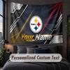 Custom Name Text Tapestry,Pittsburgh Steelers Decorative Wall Hanging, Background Tapestry For Home Bedroom