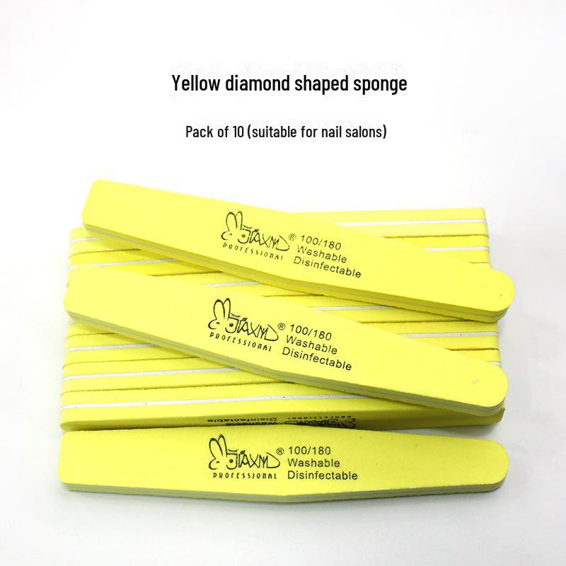 Xinjian Diamond Double-Sided Nail File Set - Includes Sponge, Polishing, and Rubbing Strips