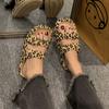 Summer Ladies Comfort Slippers Leopard Soft Thick-Soled Cloud Slides Travel Vacation Beach Shoes  Ladies Sorals