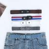 Lazy Belt Invisible and Traceless Belt for Men and Women Elastic Elastic Students Military Training Jeans Belt Waistband Closure Tool