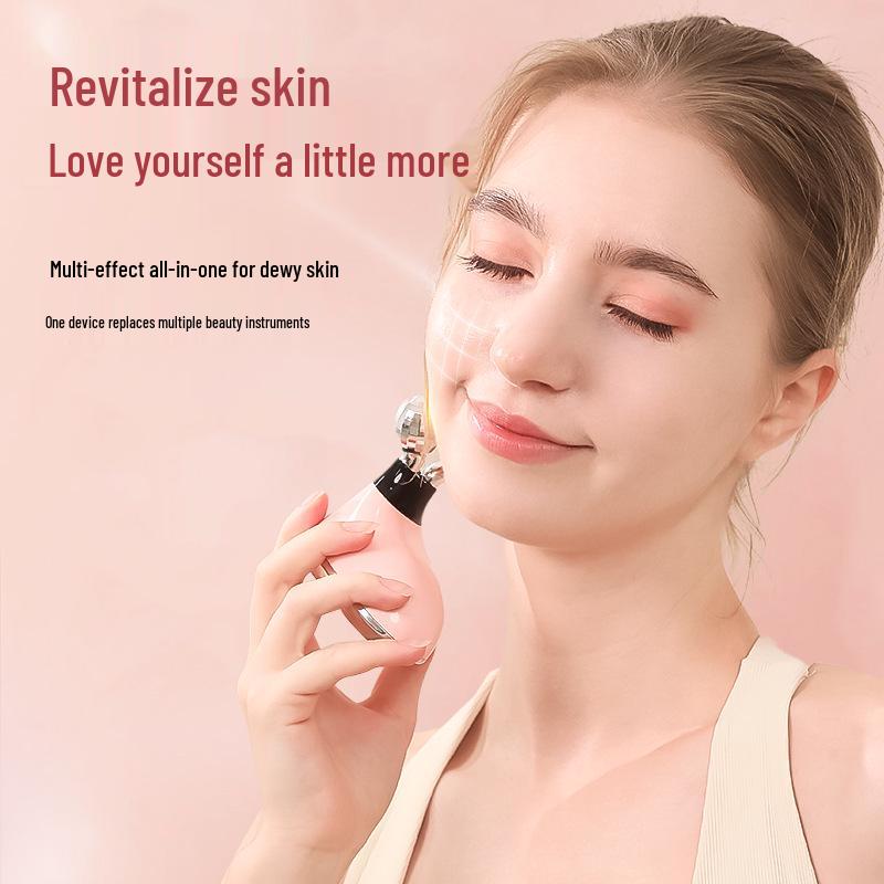 V-Face Microcurrent Facial Lifting Roller - High-Frequency Double Ball Massager