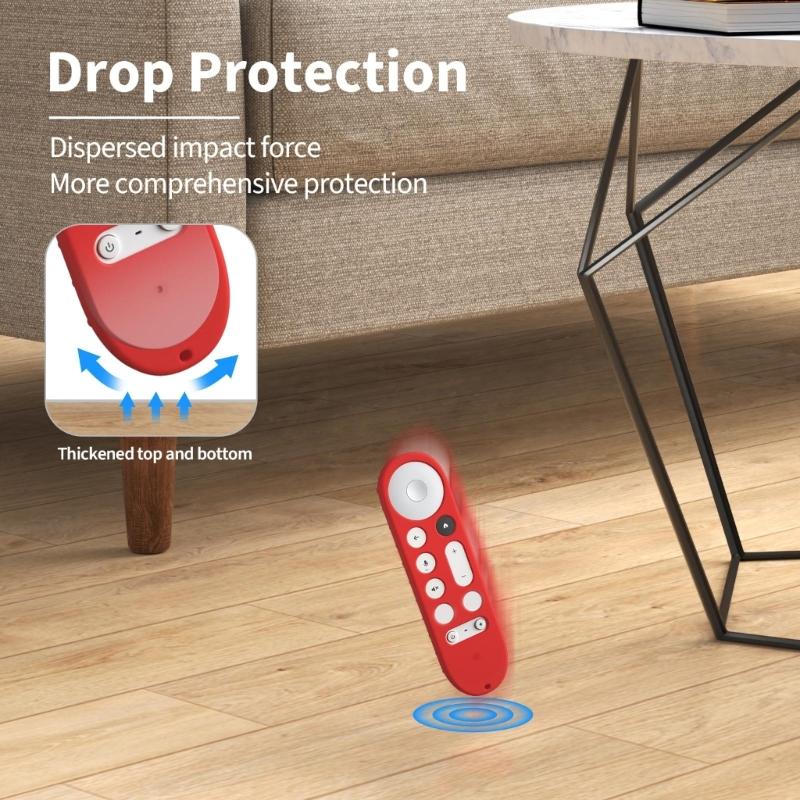 Silicone Protective Cover Case For TV Streamer 4K TV 2024 Remote Case NonSlip Skin Cover Protector Precise Cutout