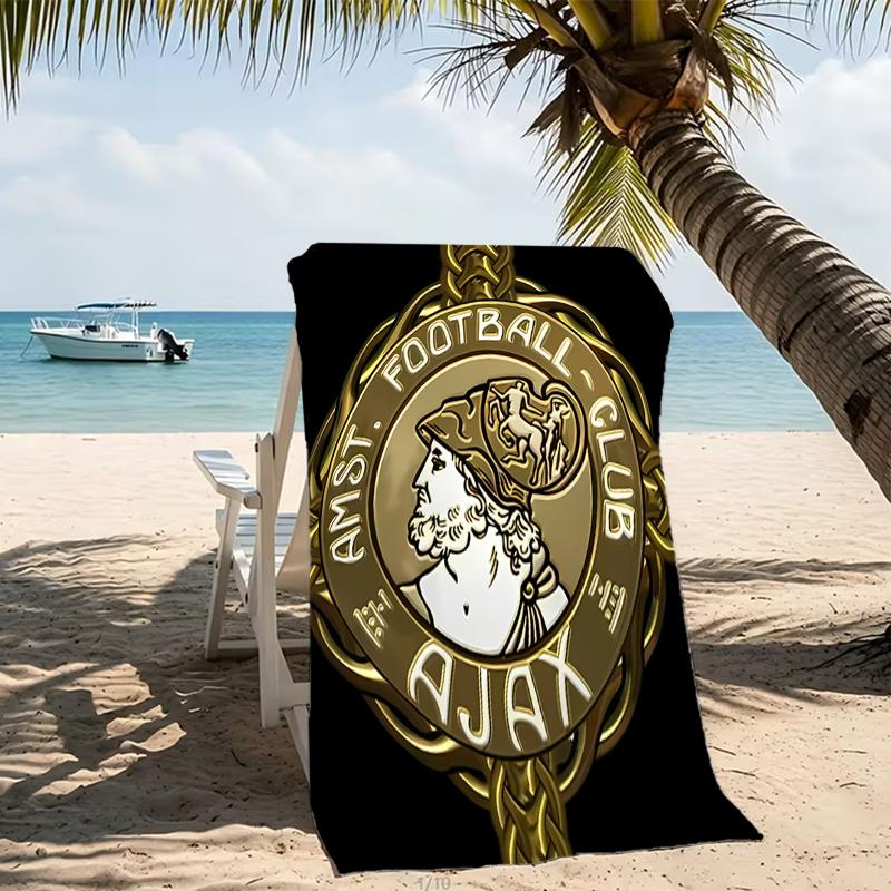 Beach Towel with AFC Ajax Pattern - soft,absorbent,machine washable Lightweight&Modern,swimming,Travel Essentials