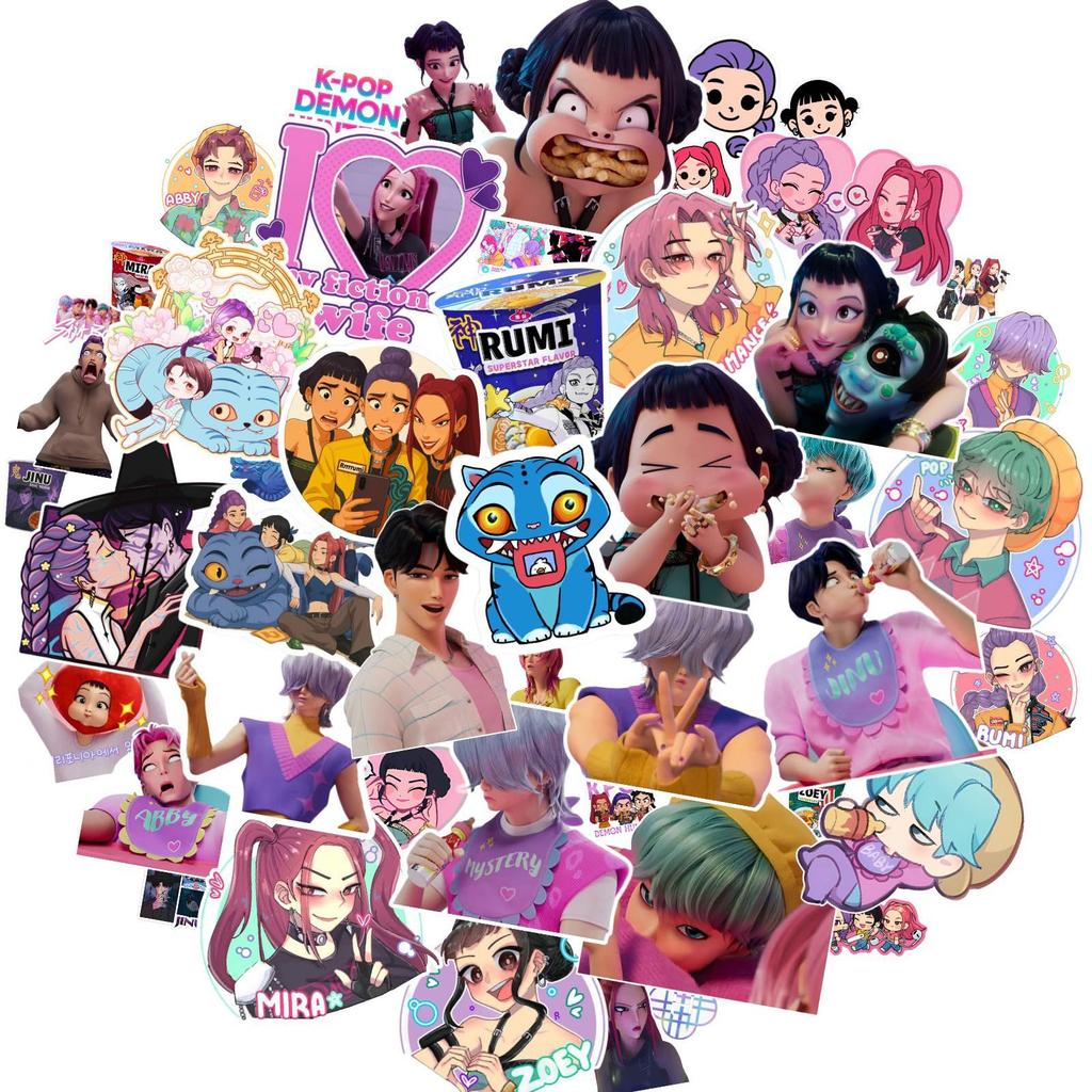 KPop Stickers Bulk  DIY Graffiti Decals for Skateboard Luggage Laptop Phone Demon Boy Girl Group Sticker Pack Trending