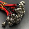 Metal Push Button Switch with Wire: Self-Reset, Momentary, High Head, 8/12/16/19mm, 2-Pin