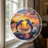 Acrylic Puzzle Suncatcher Window Hanging Ornament Stained Glass Style DIY Jigsaw Puzzle Kit for Home Garden Decor