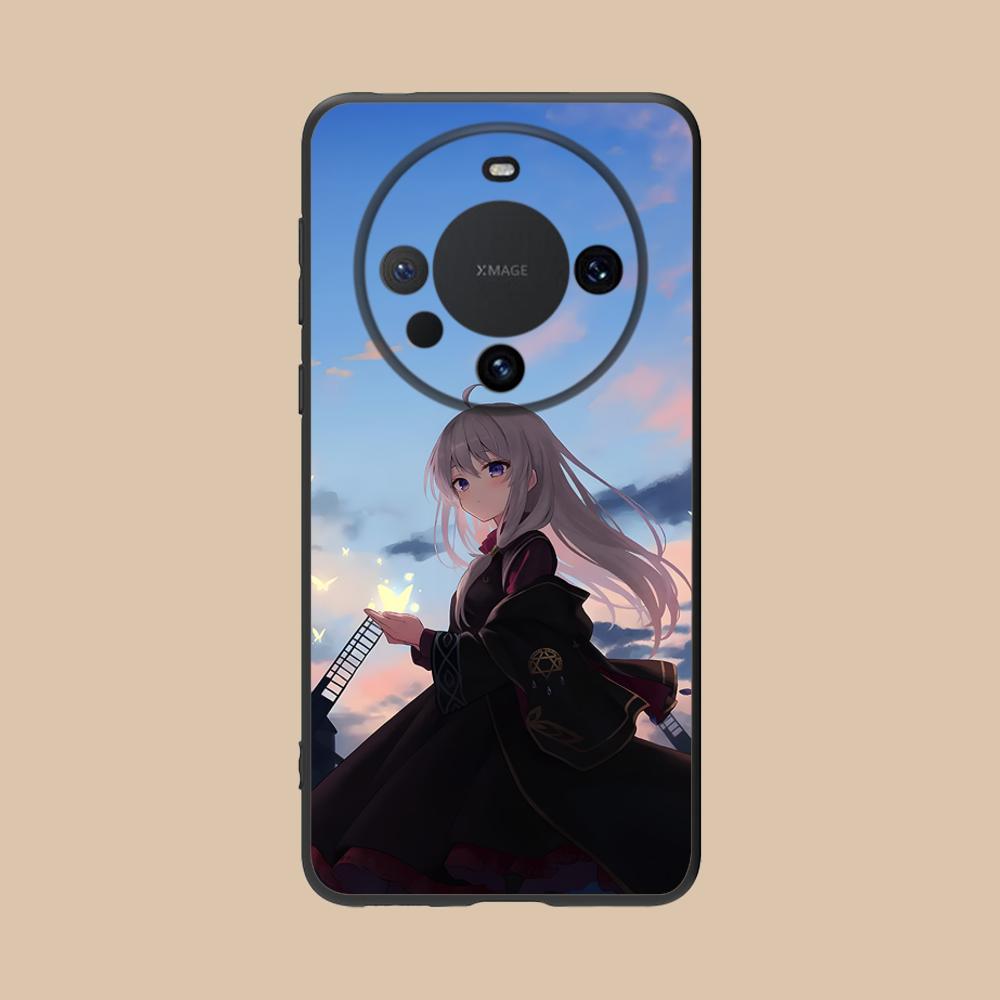 Wandering Witch Elaina Matte TPU Mobile Phone Case for Huawei Mate 60 50 40 30 20 10 Pro Plus Lite E 5G Colorful Printing Cover