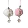 Unique Phone Chain Handmade Rabbit Hair Balls Keyring for Personalized Decor