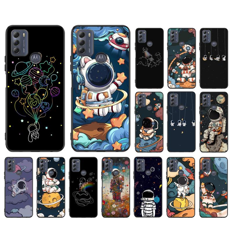

Чехол для телефона с изображением астронавта из мультфильма для Moto G84 G22 G32 G42 G52 G62 G53 G72 G60 G60S G24 G10 G20 G30 G13 G50 G 5G G Pure Moto G10 G20 G30