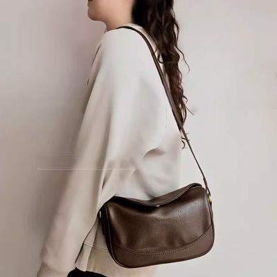 Autumn and Winter New Niche Design Bag Female Maillard Retro Shoulder Underarm Bag Versatile Messenger Dumpling Bag